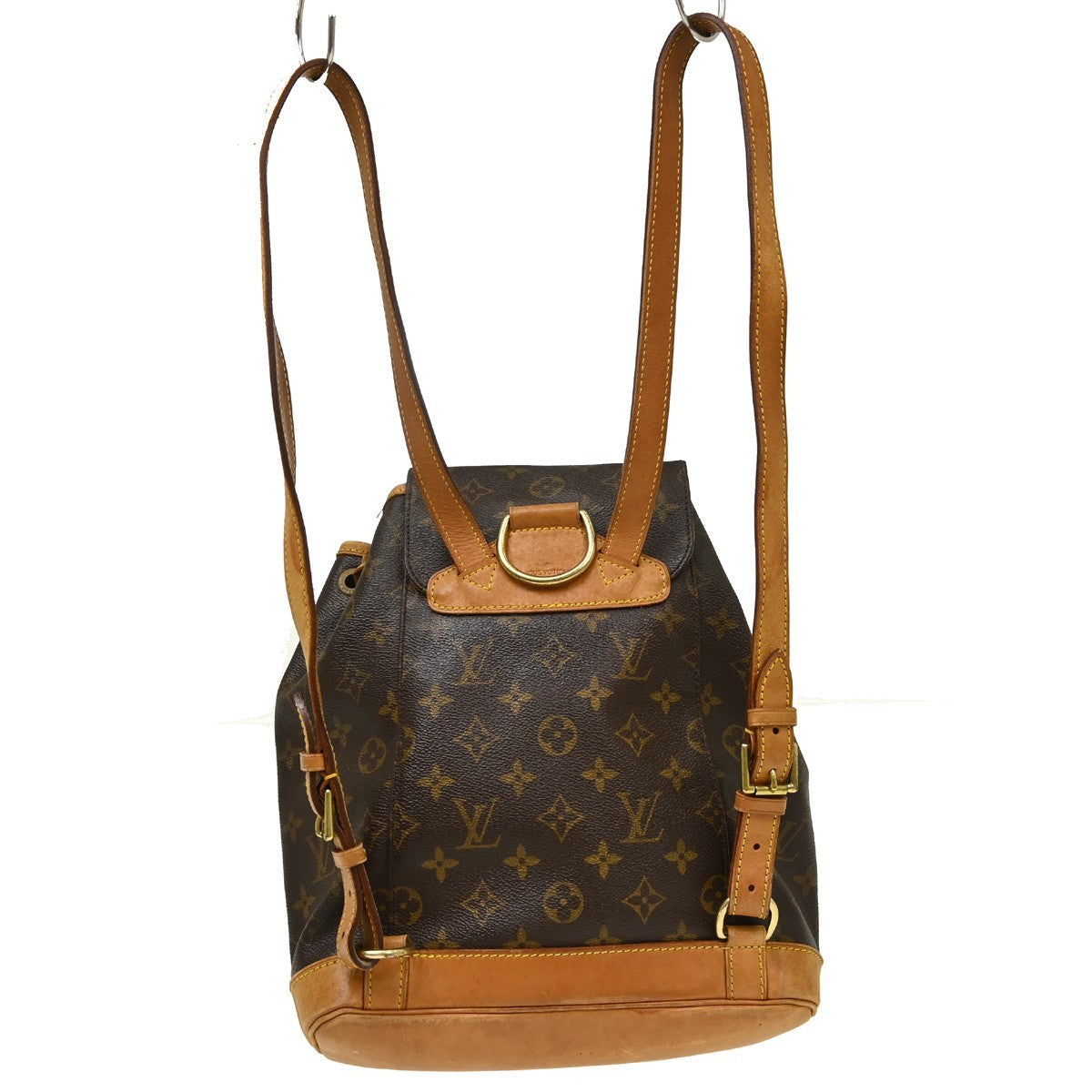 Louis Vuitton Vintage Montsouris Monogram Canvas Brown Canvas Backpack Bag (Pre-Owned)