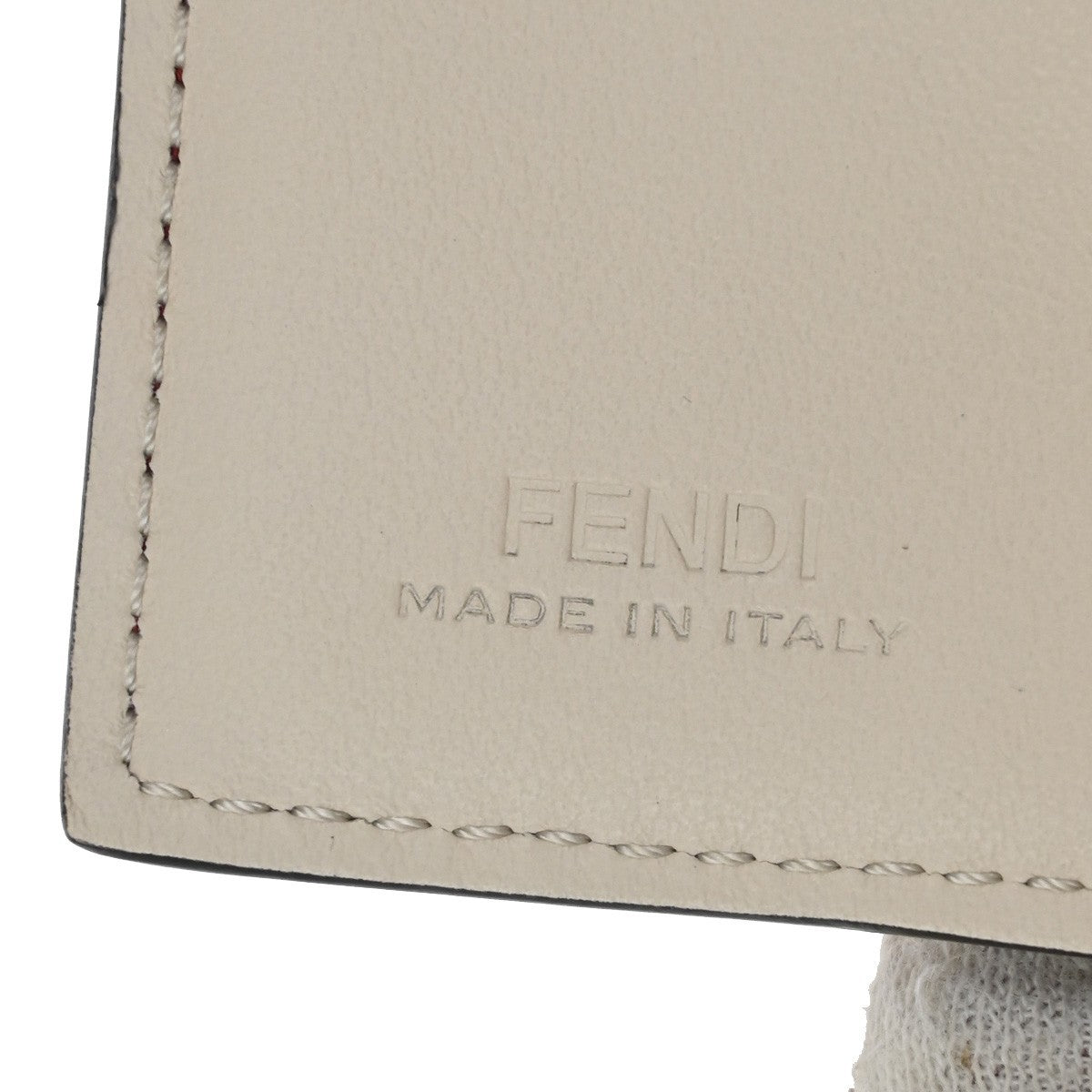 Fendi Peekaboo Leather Red Leather Wallets Accessory (Pre-Owned)