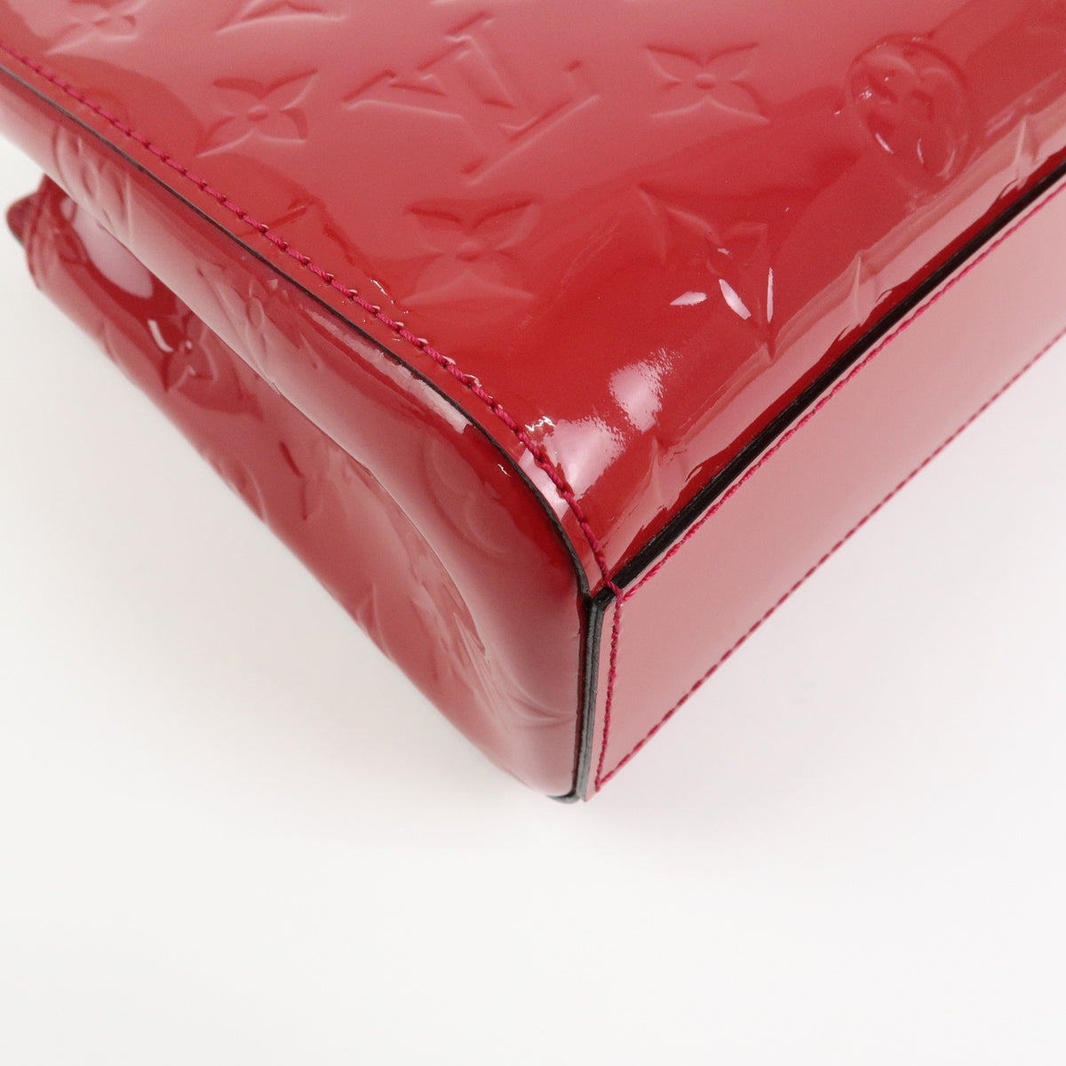 Louis Vuitton Catalina Monogram Vernis Red Patent_Leather Handbag (Pre-Owned)
