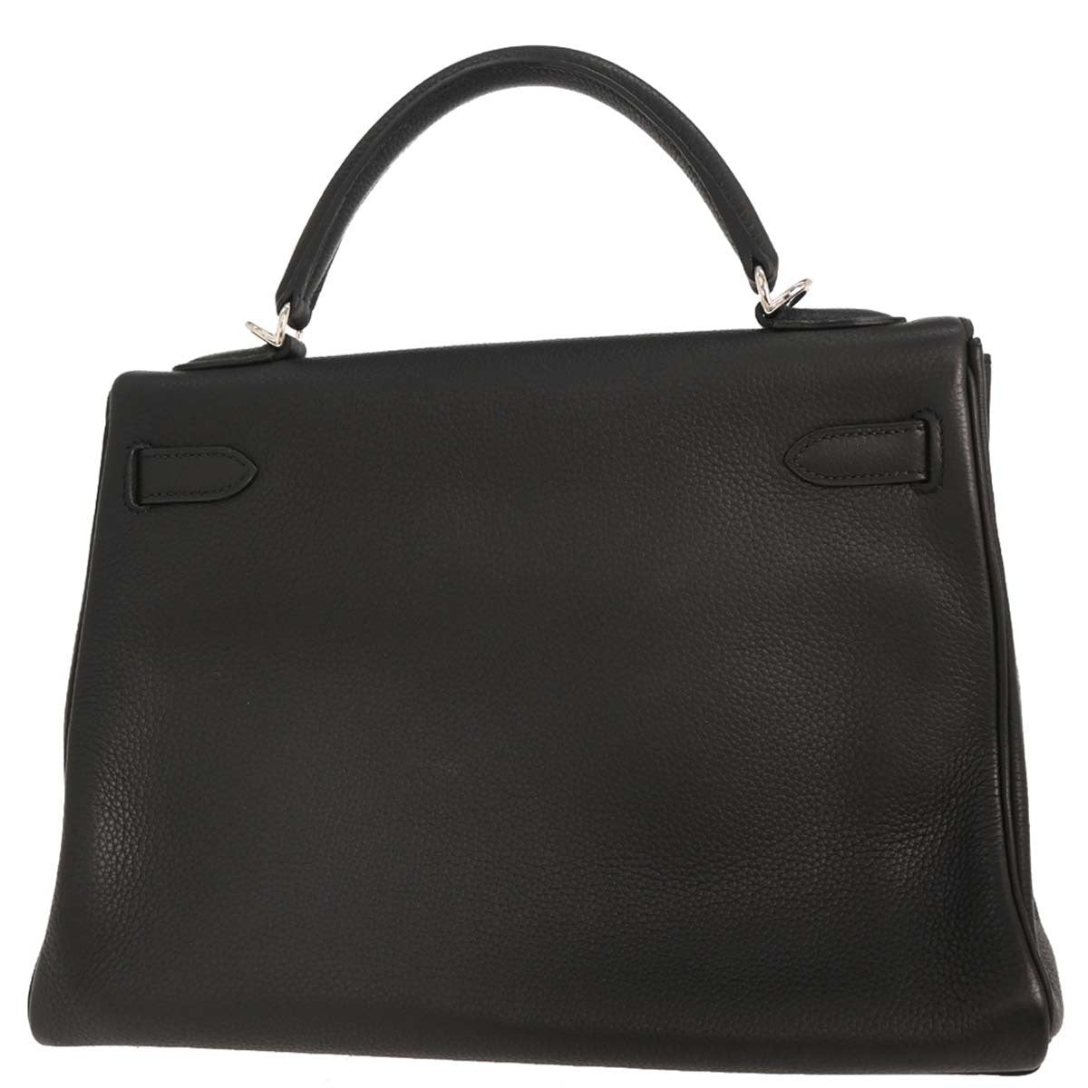 Hermes Kelly Black Togo With Gold Hardware Black Togo_Leather Handbag (Pre-Owned)