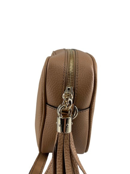 Gucci Soho Wristlet Leather Camel Leather Bag (Pre-Owned)