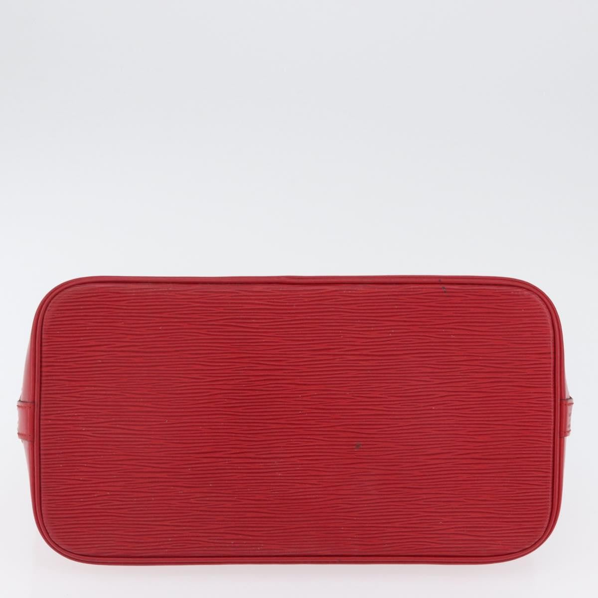 Louis Vuitton Alma Epi Leather Red Leather Handbag (Pre-Owned)