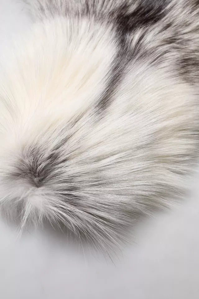 Dolce & Gabbana White Fox Fur Neck Wrap Warmer Winter Women's Scarf