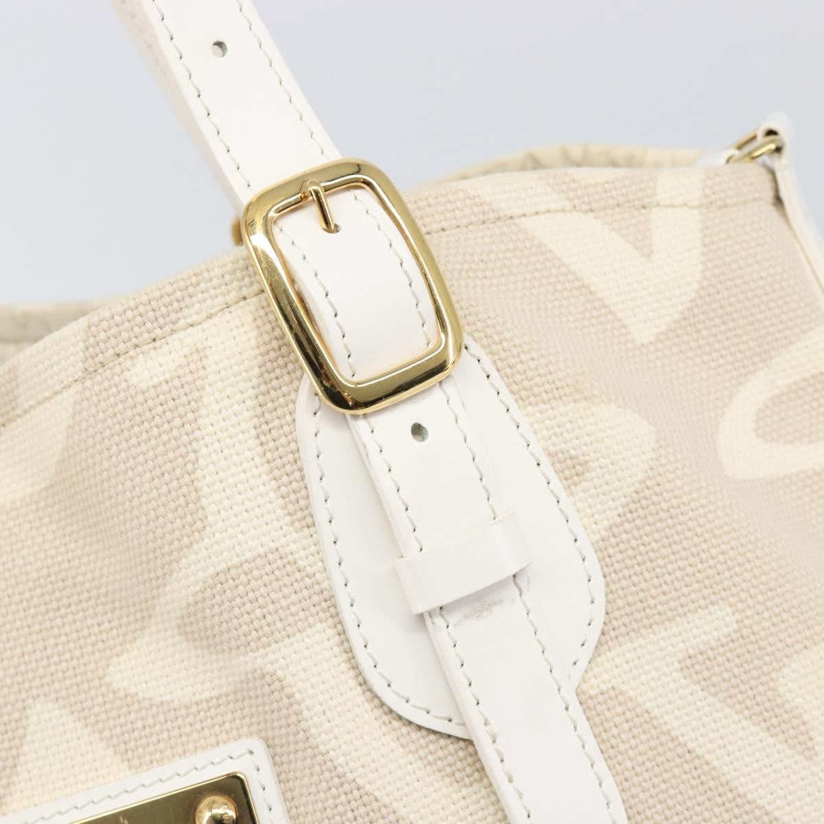 Louis Vuitton Tahitienne Cabas Canvas Beige Canvas Tote Bag Bag (Pre-Owned)