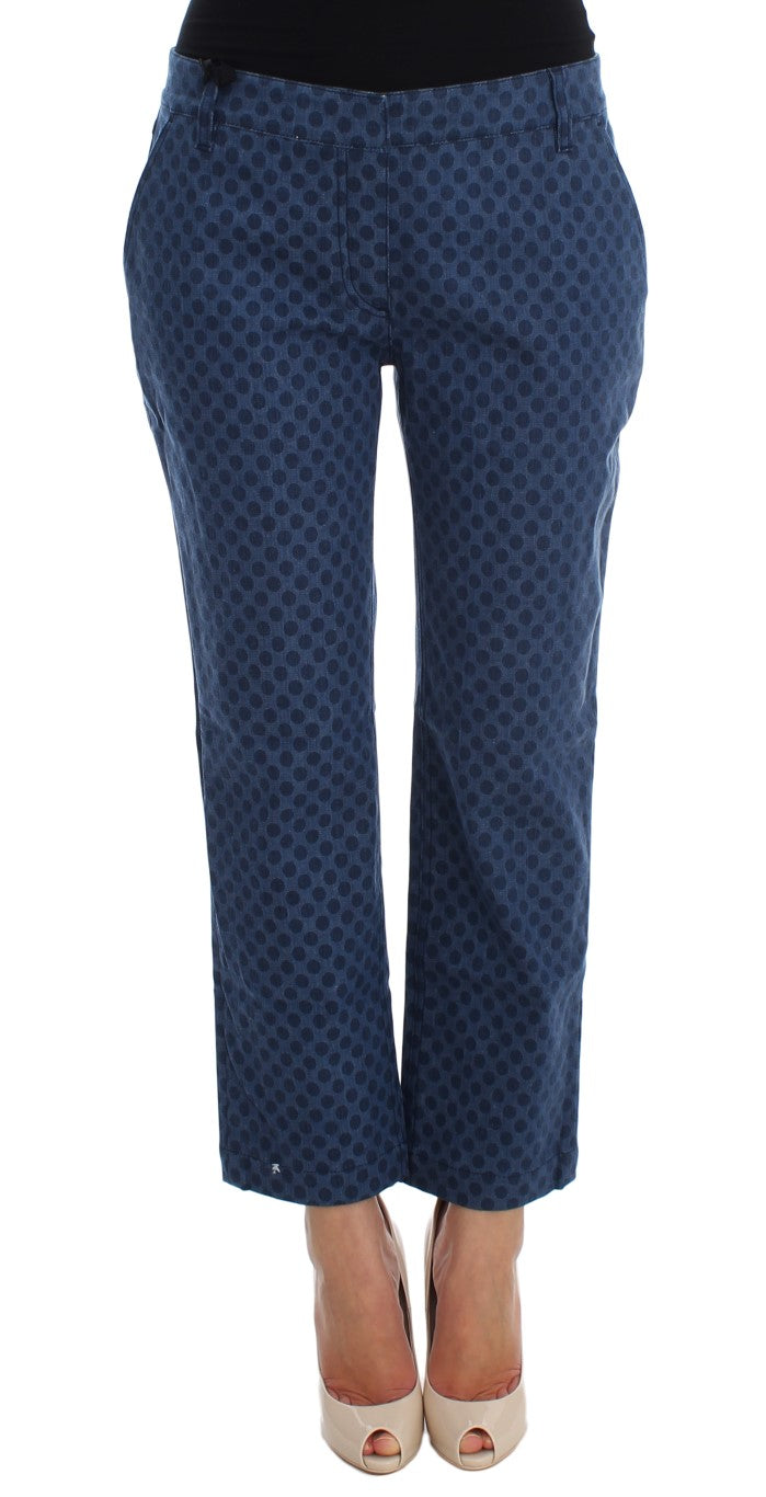 Dolce & Gabbana Polka Dotted Capri Stretch Women's Jeans
