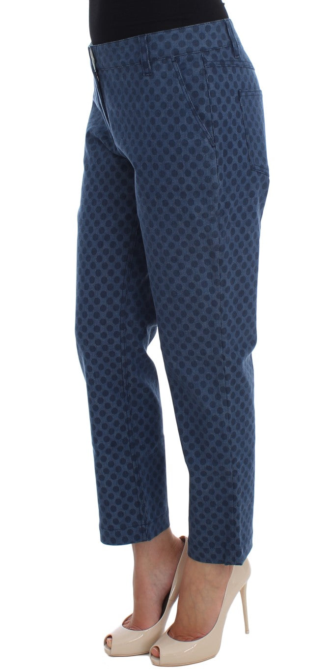 Dolce & Gabbana Polka Dotted Capri Stretch Women's Jeans