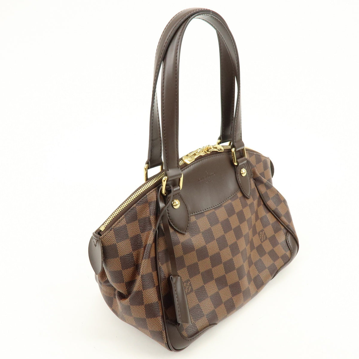 Louis Vuitton Verona Damier Brown Canvas Handbag (Pre-Owned)