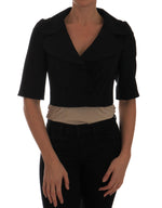 Dolce & Gabbana Black Short Croped Jacket Women's Blazer