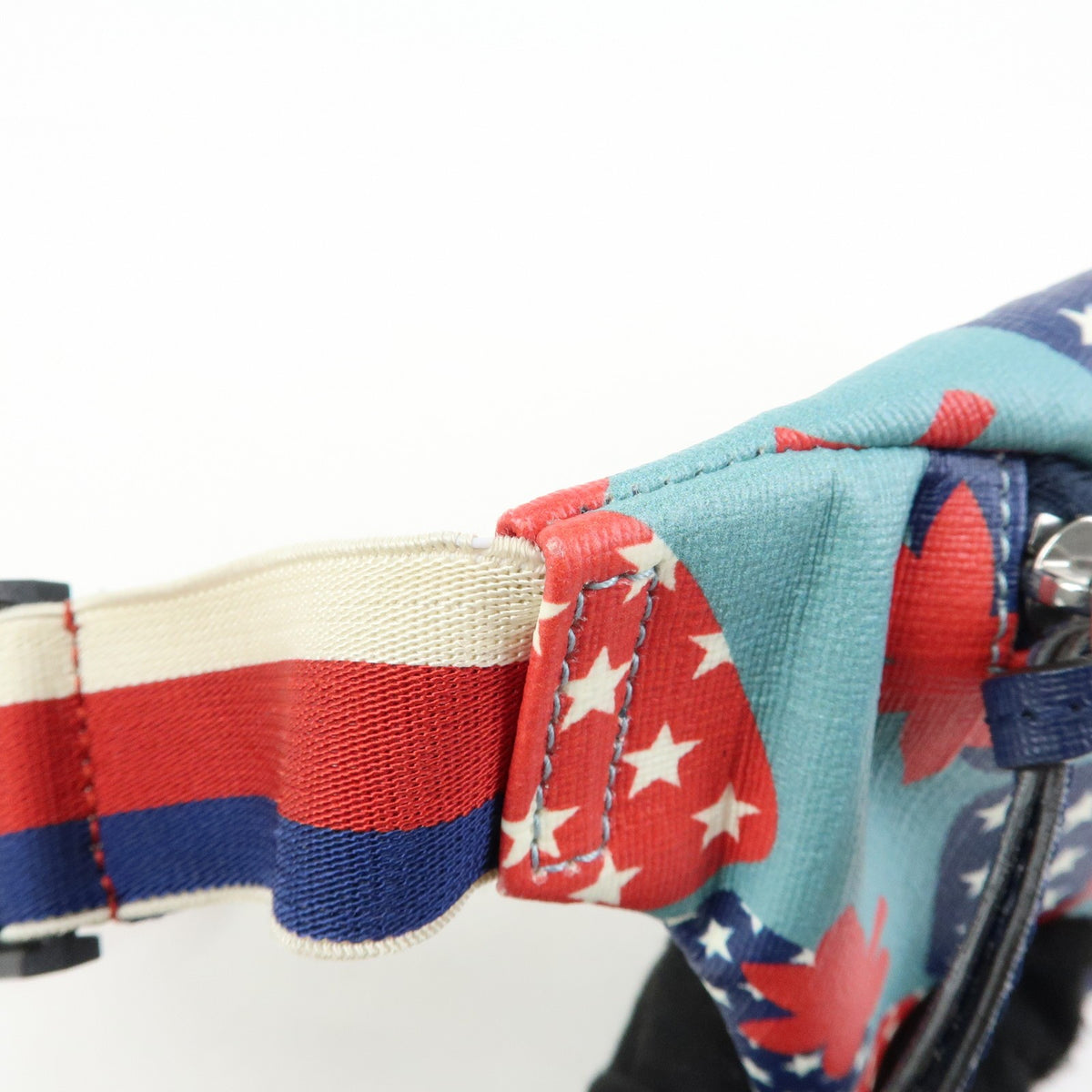 Gucci Children's Belt Printed Coated Canvas Multicolour Canvas Handbag (Pre-Owned)