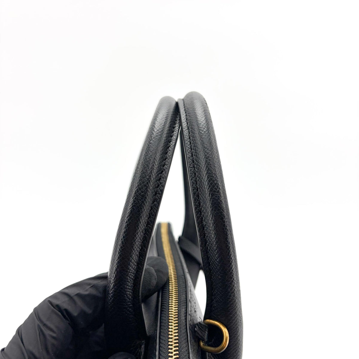 Balenciaga Logo Ville Leather Black Calfskin Handbag (Pre-Owned)