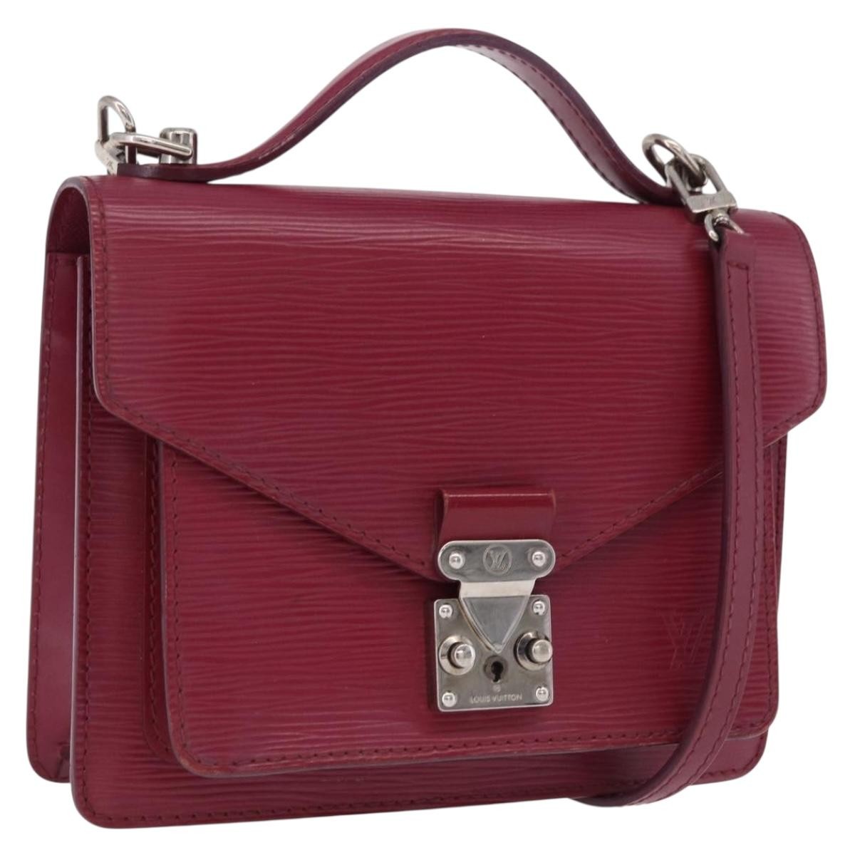Louis Vuitton Monceau Epi Leather Pink Leather Handbag (Pre-Owned)