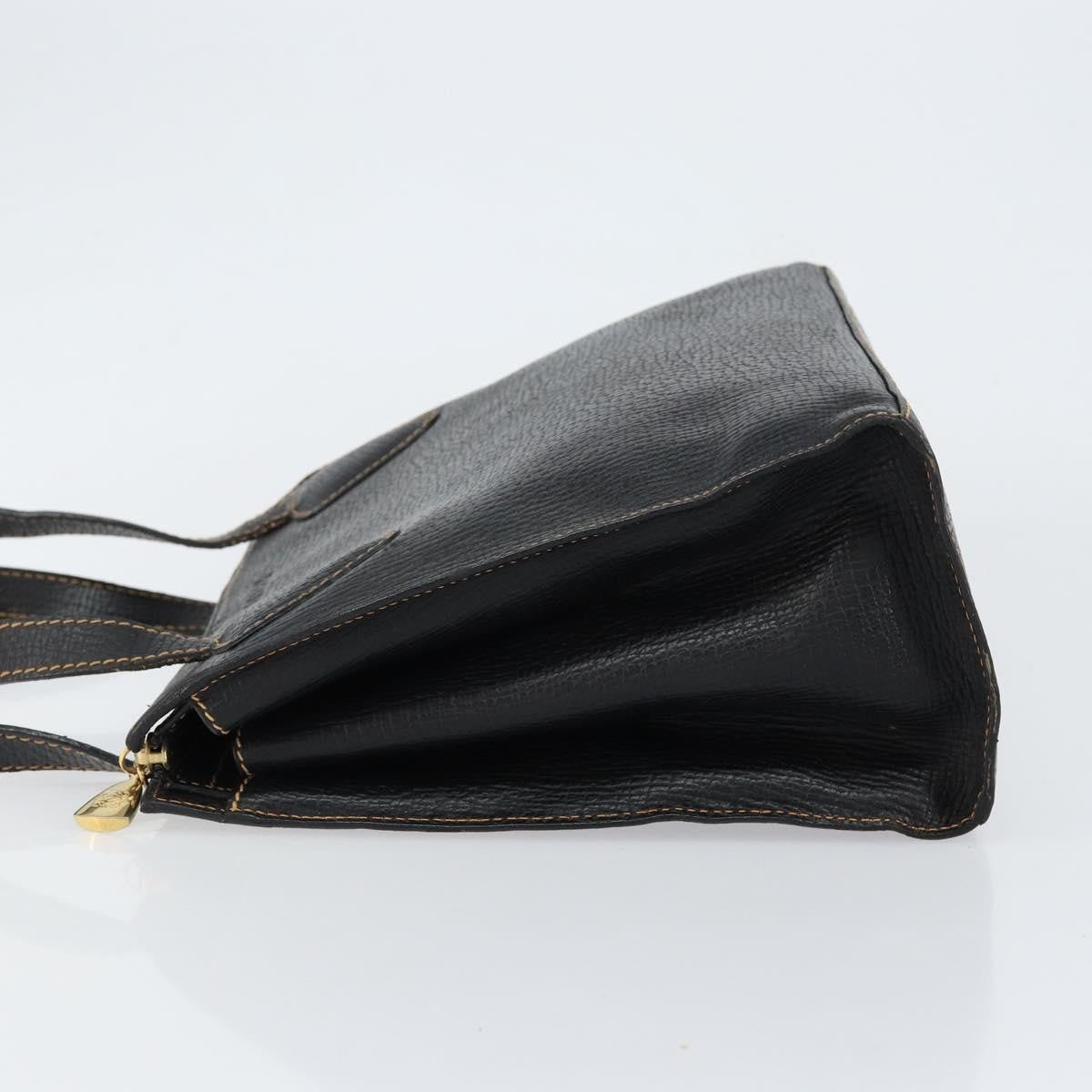 Loewe Tote Leather Black Leather Tote Bag Bag (Pre-Owned)