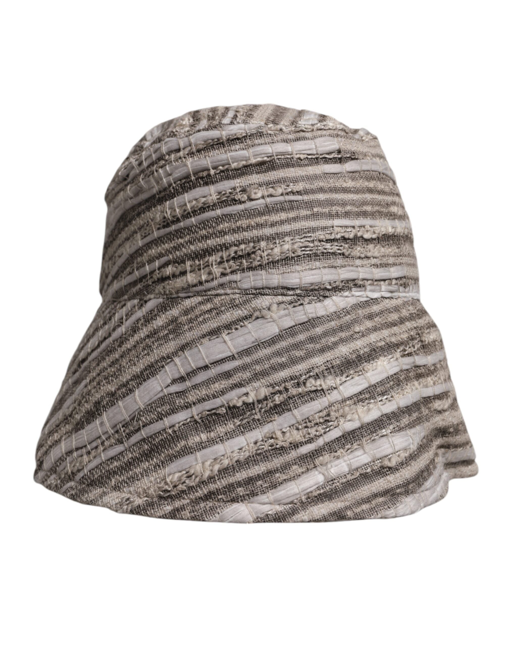 Dolce & Gabbana Multicolor Stripes Cotton Bucket Men's Cap