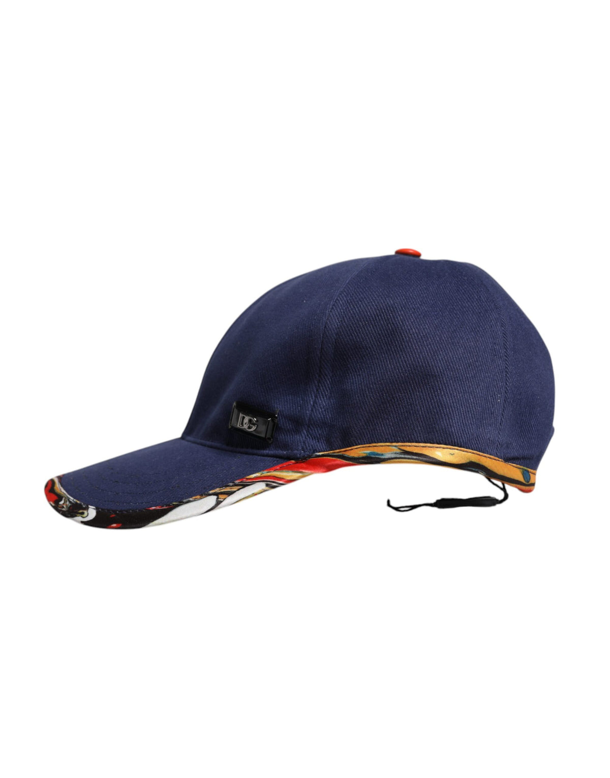 Dolce & Gabbana Blue Cotton 6 Panels Baseball Men's Cap