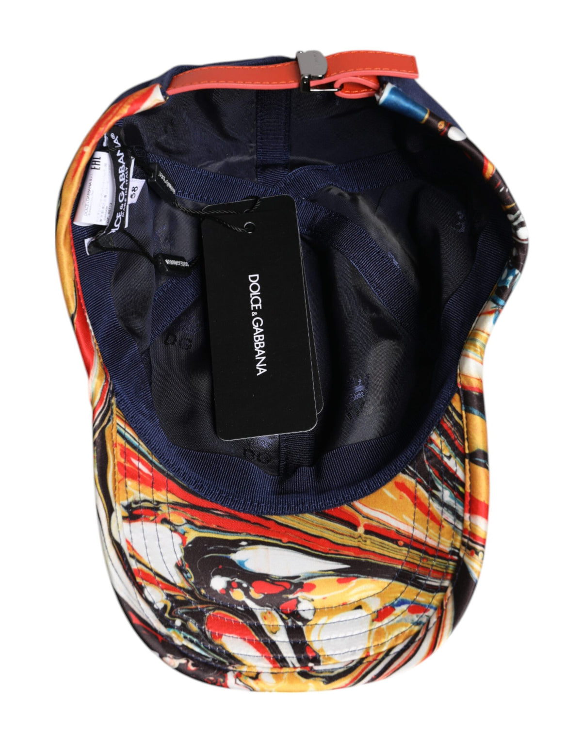 Dolce & Gabbana Blue Cotton 6 Panels Baseball Men's Cap
