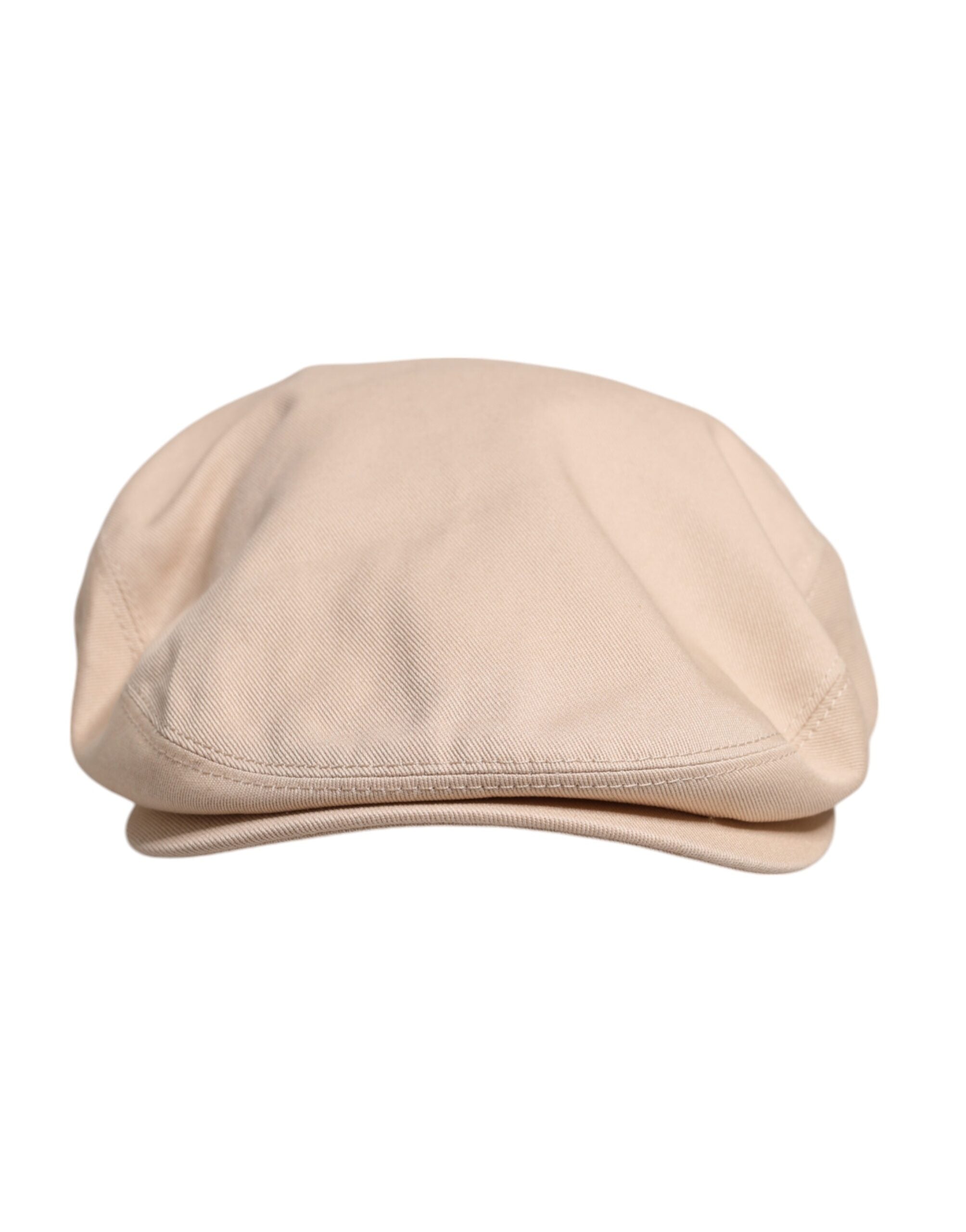 Dolce & Gabbana Beige Cotton Newsboy Capello Cabbie Men's Hat