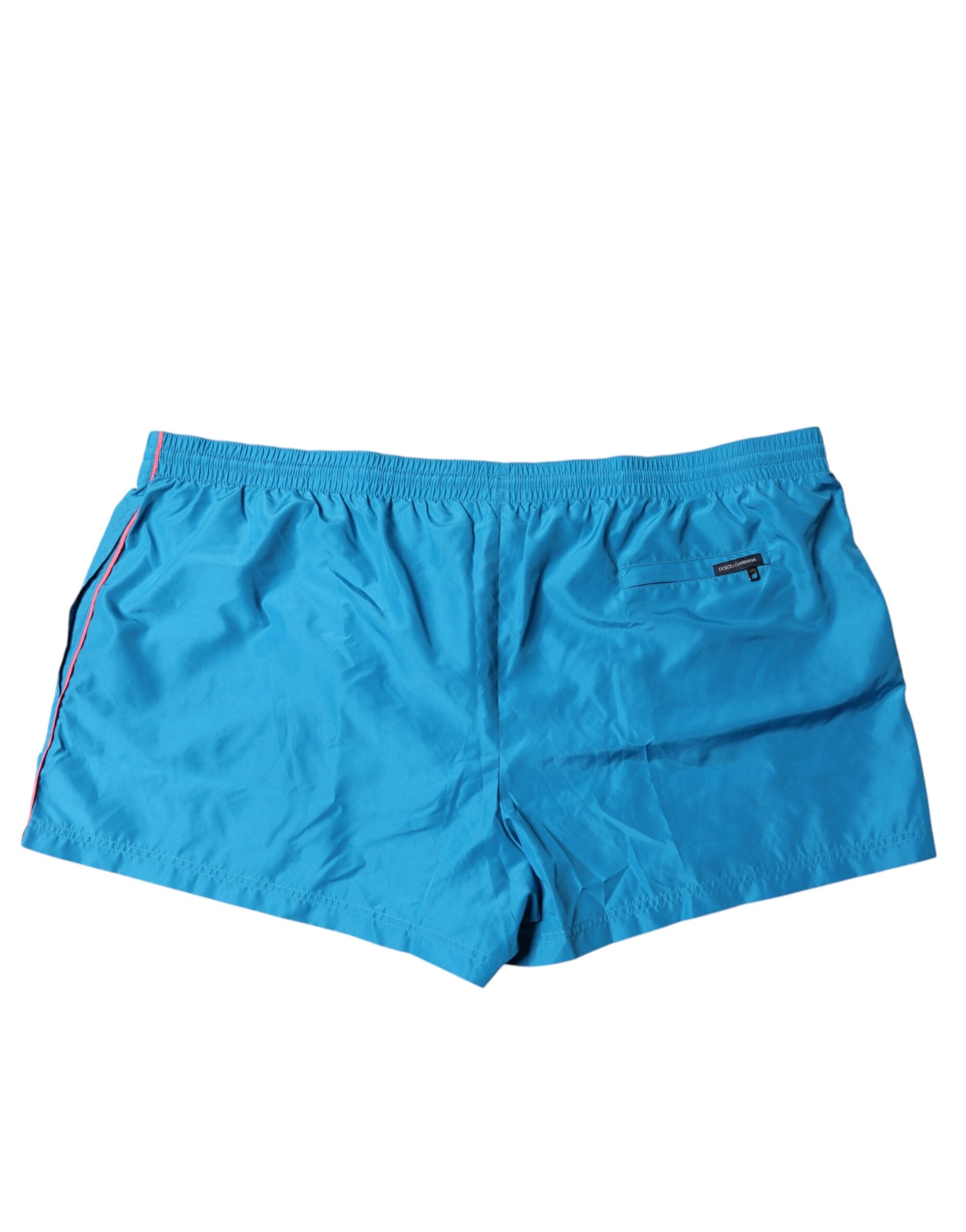 Dolce & Gabbana Turquoise Logo Beachwear Shorts 2Pc Men's Swimwear