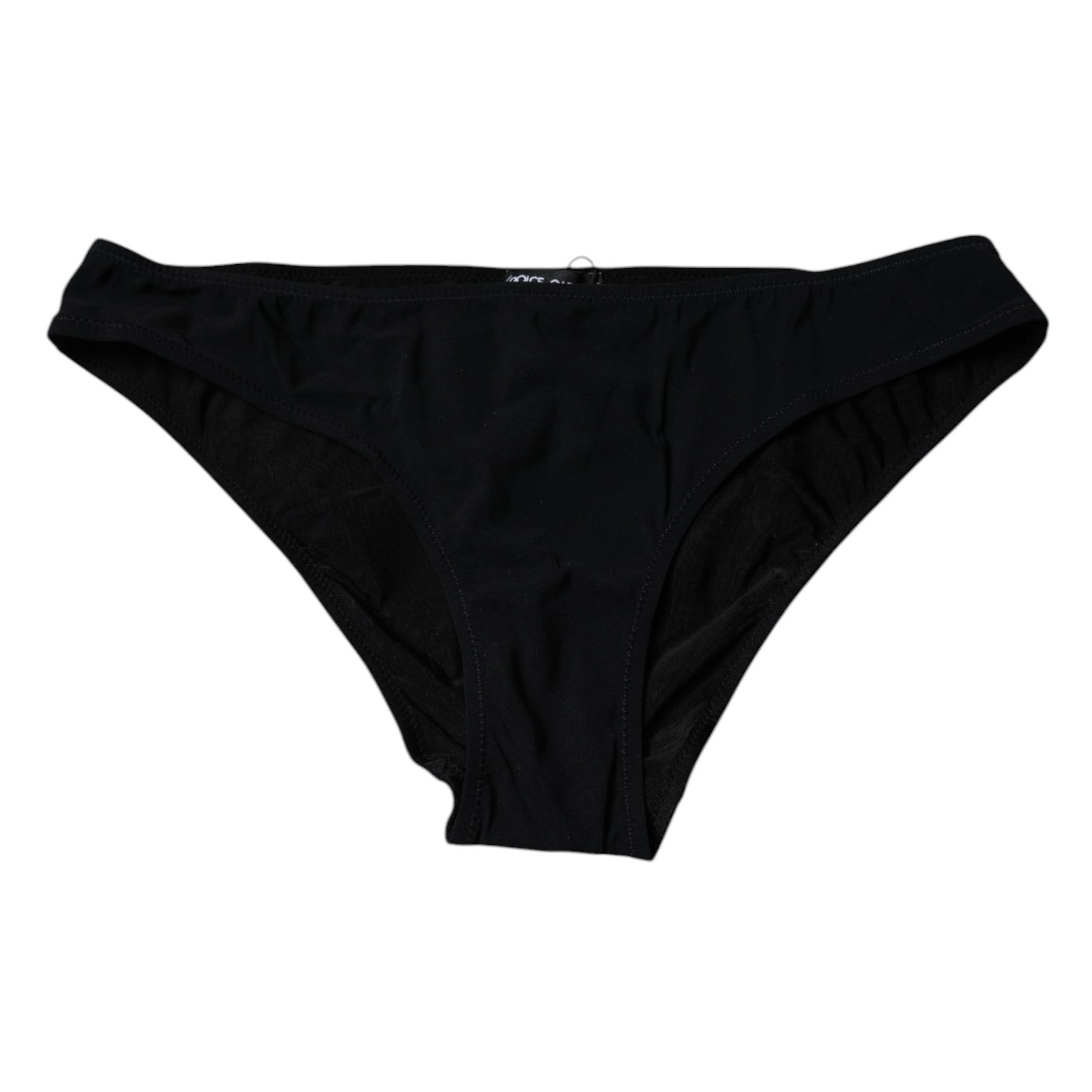 Dolce & Gabbana Black Nylon Stretch Mid Waist Panty Women's Underwear
