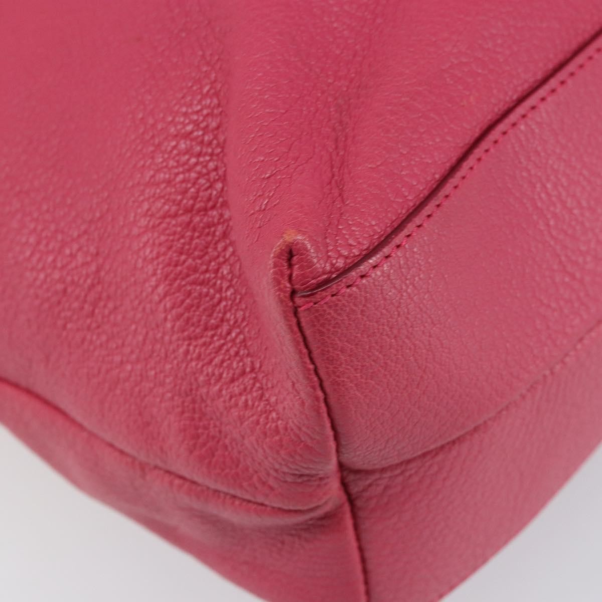 Salvatore Ferragamo Gancini Tote Leather Pink Leather Tote Bag Bag (Pre-Owned)
