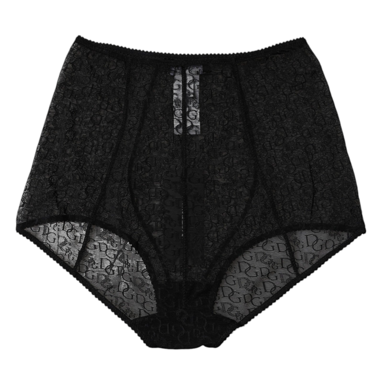 Dolce & Gabbana Black Logo Girdle High Waist Panty Women's Underwear