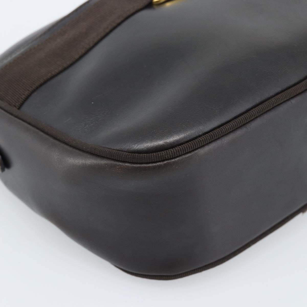 Salvatore Ferragamo Vala Leather Brown Leather Shoulder Bag Bag (Pre-Owned)