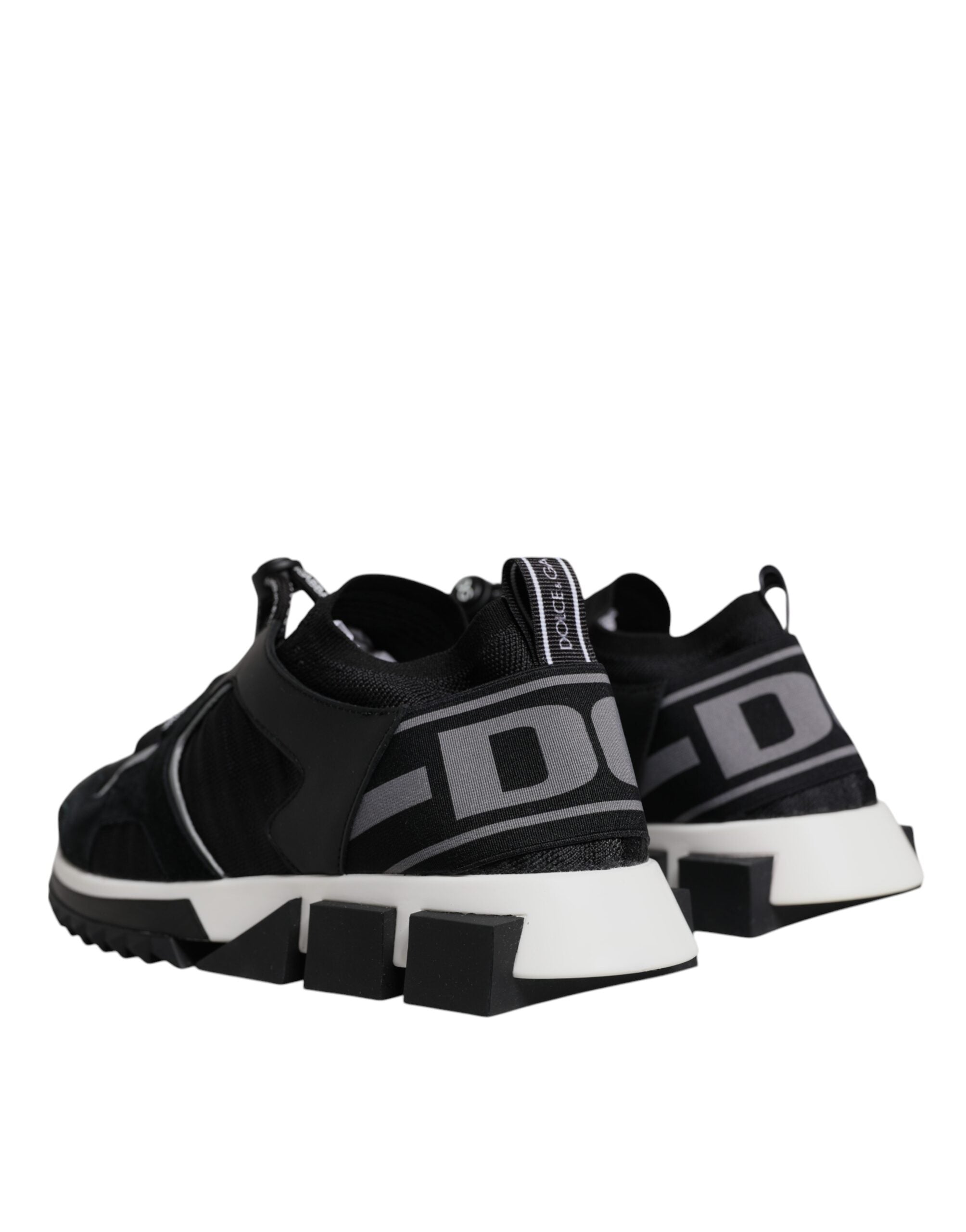 Dolce & Gabbana Black Mesh Sorrento Trekking Sneakers Women's Shoes