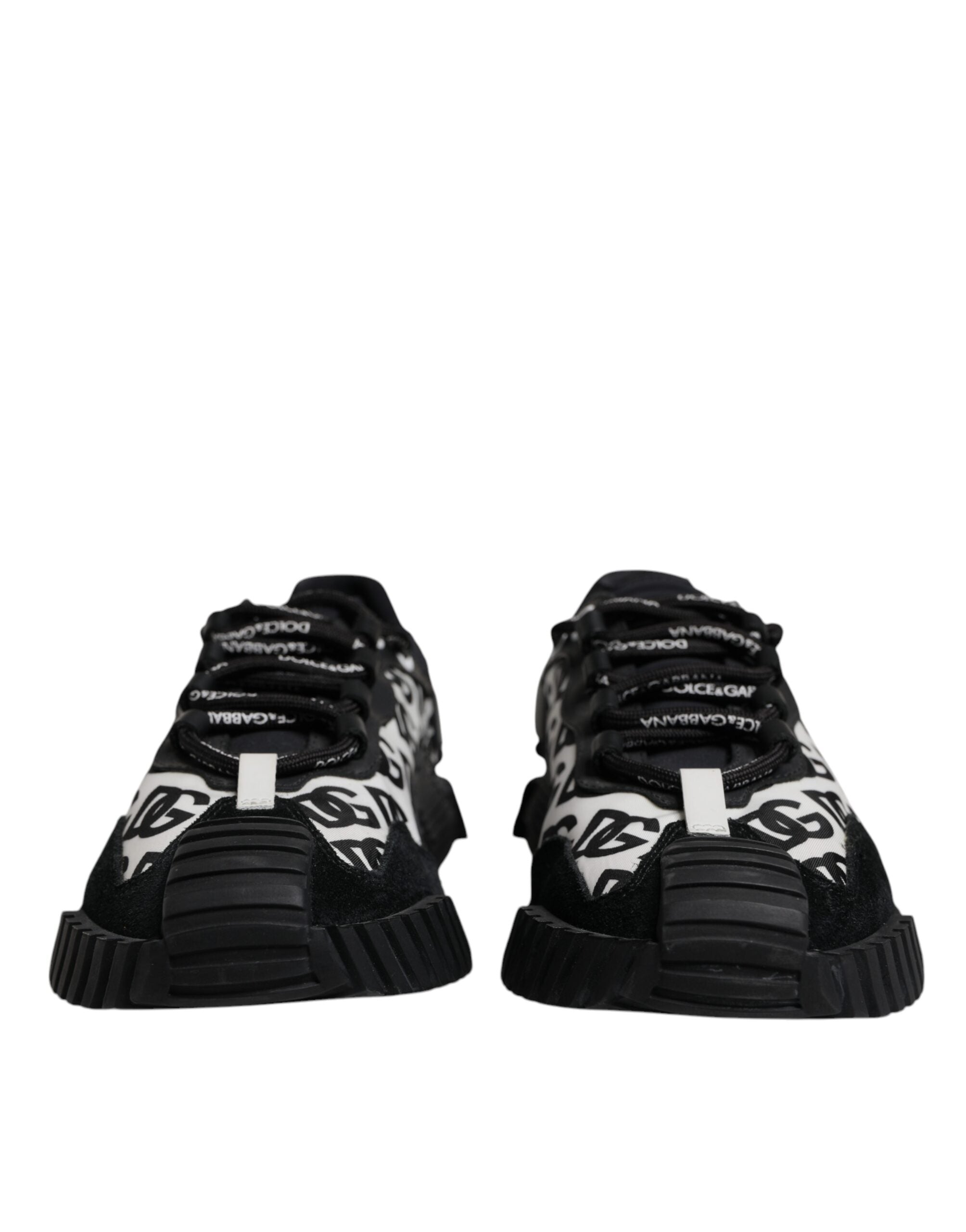 Dolce & Gabbana Black Logo Lace Up Low Top NS1 Sneakers Men's Shoes (Pre-Owned)