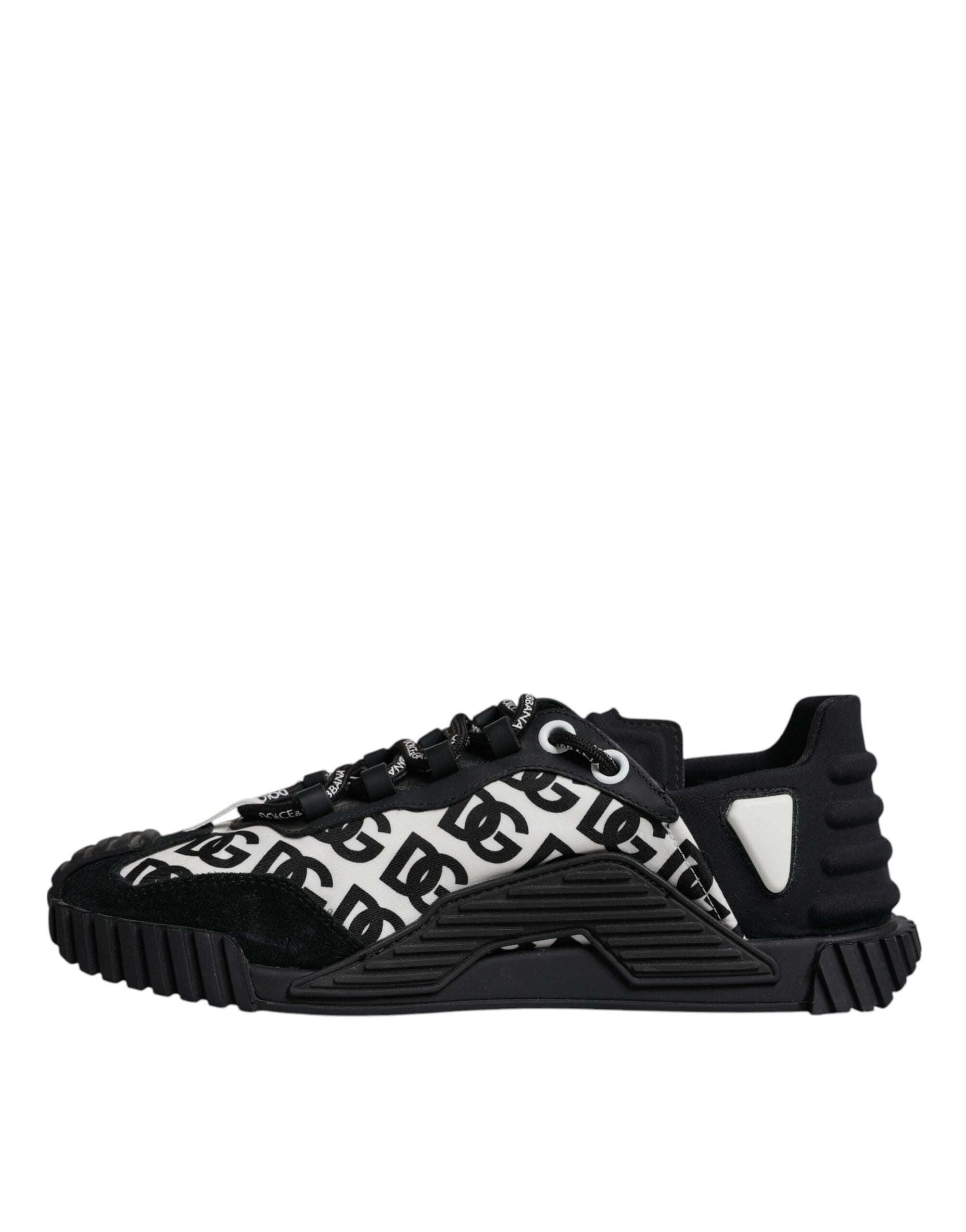 Dolce & Gabbana Black Logo Lace Up Low Top NS1 Sneakers Men's Shoes (Pre-Owned)