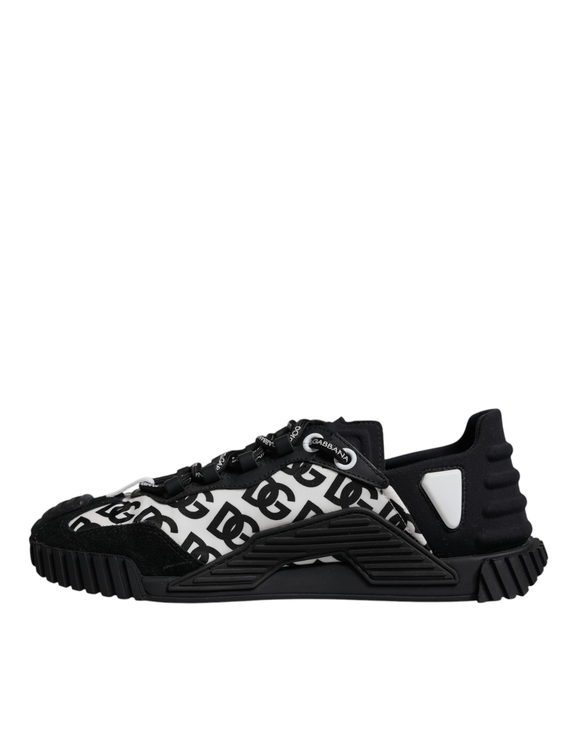 Dolce & Gabbana Black Logo Lace Up Low Top NS1 Sneakers Men's Shoes (Pre-Owned)