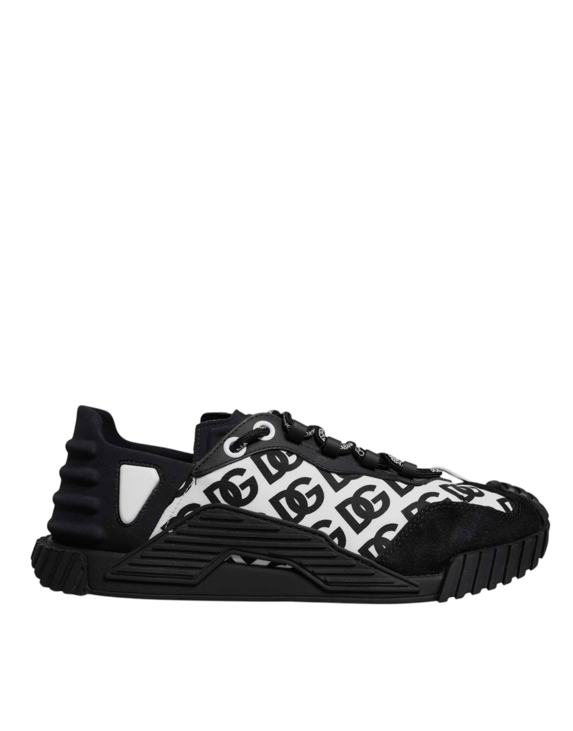 Dolce & Gabbana Black Logo Lace Up Low Top NS1 Sneakers Men's Shoes (Pre-Owned)