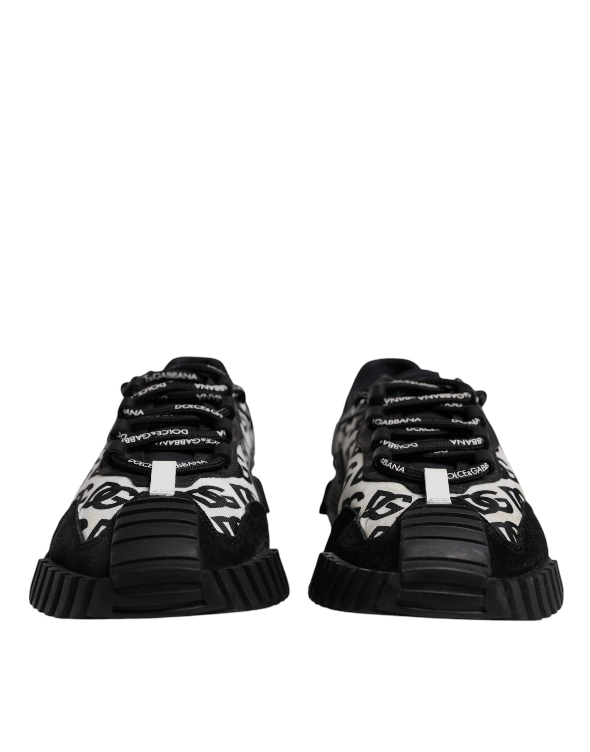 Dolce & Gabbana Black Logo Lace Up Low Top NS1 Sneakers Men's Shoes (Pre-Owned)