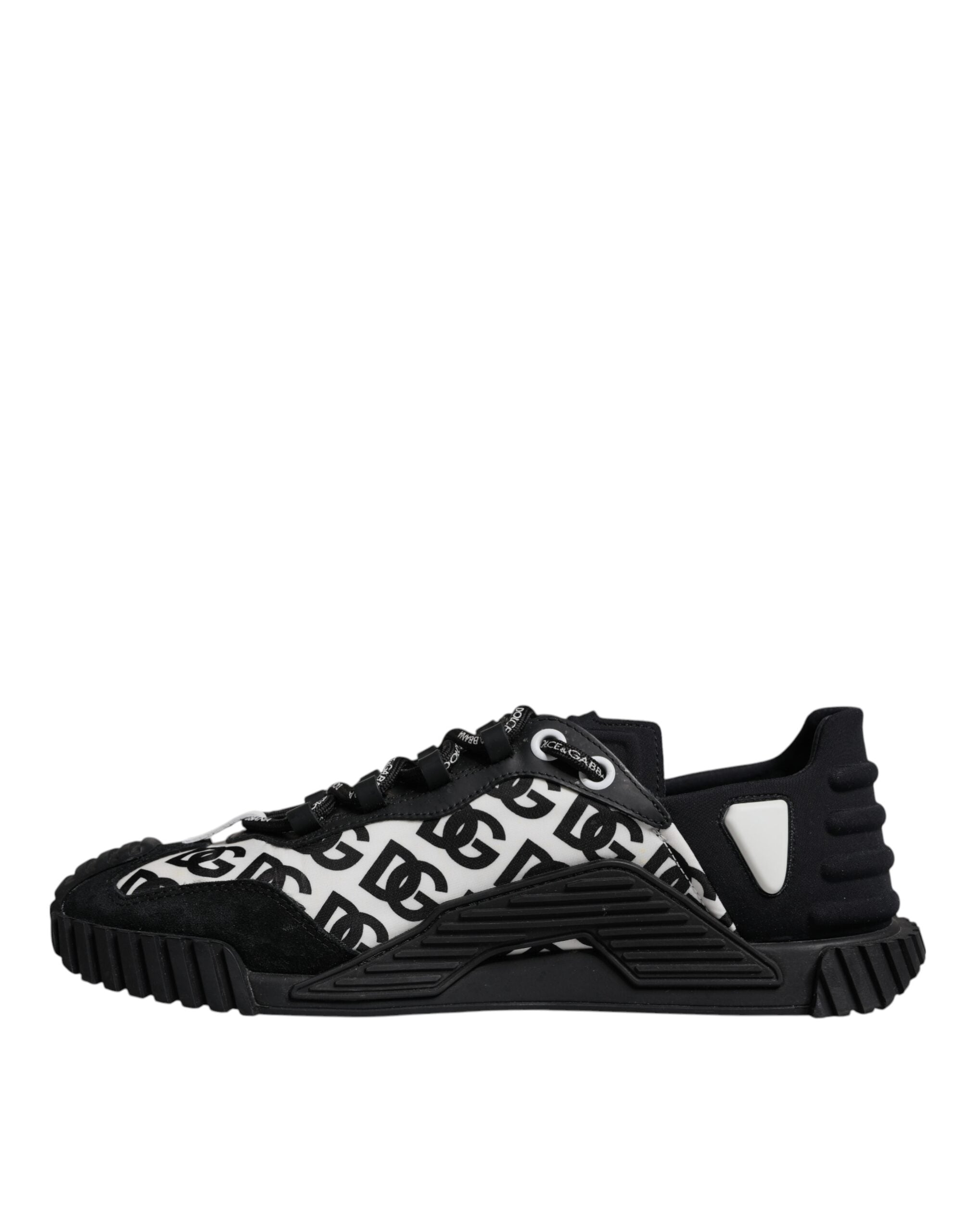 Dolce & Gabbana Black Logo Lace Up Low Top NS1 Sneakers Men's Shoes (Pre-Owned)