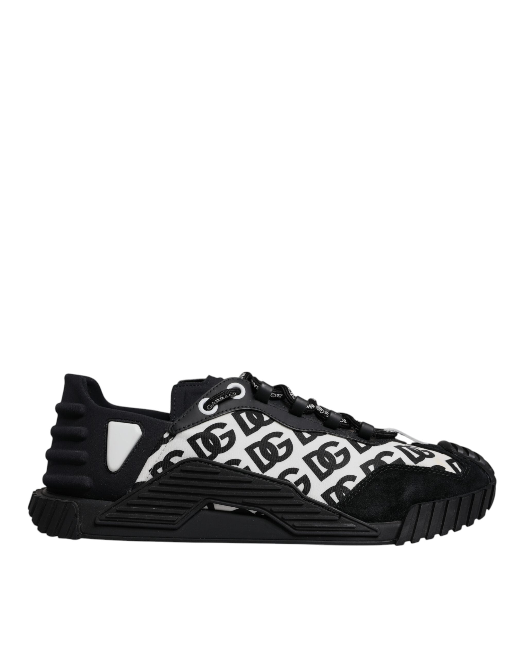 Dolce & Gabbana Black Logo Lace Up Low Top NS1 Sneakers Men's Shoes (Pre-Owned)
