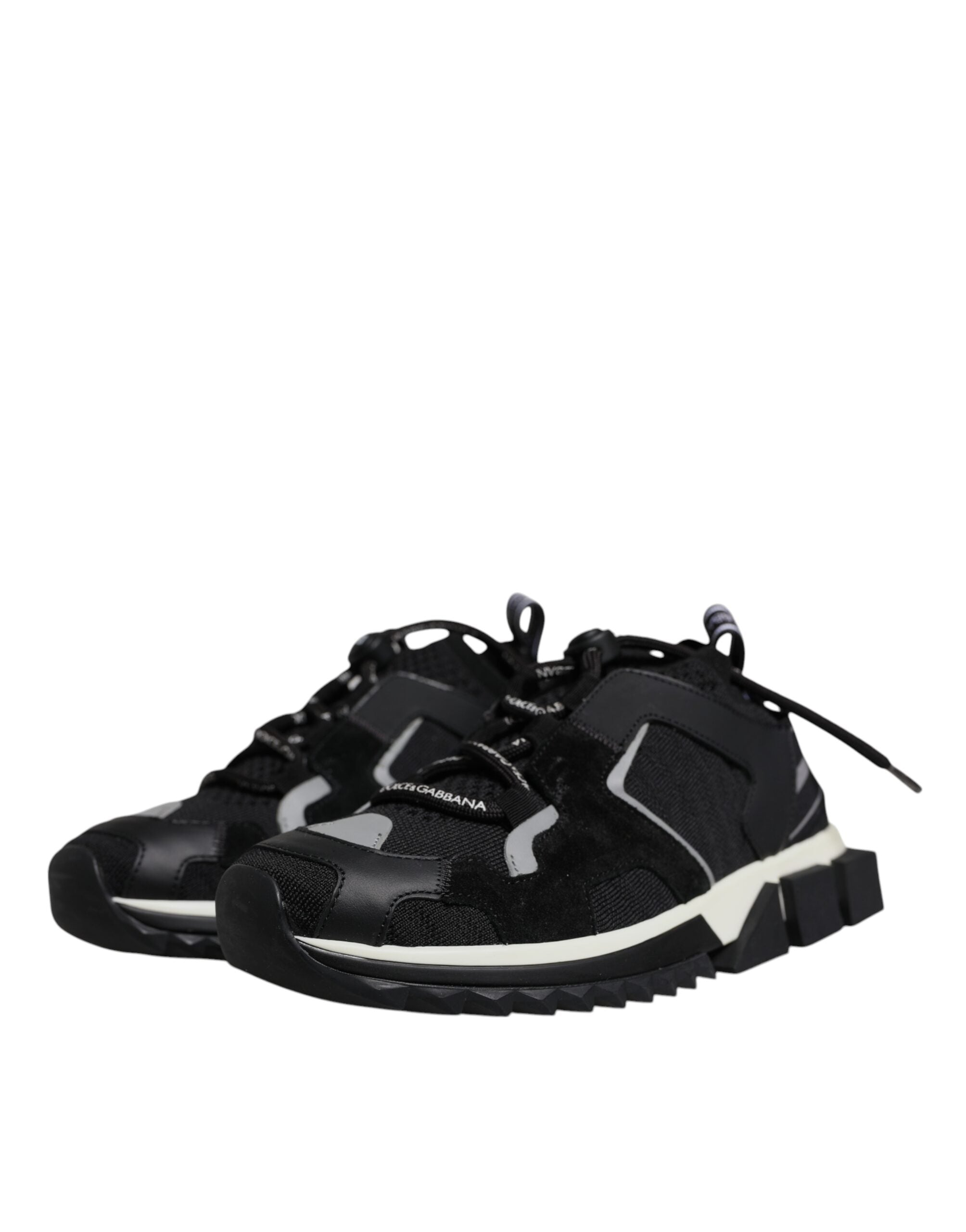 Dolce & Gabbana Black Mesh Sorrento Trekking Sneakers Women's Shoes (Pre-Owned)