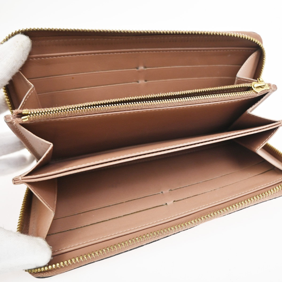 Louis Vuitton Portefeuille Zippy Monogramme Empreinte Monogramme Empreinte Pink Patent_Leather Wallets Accessory (Pre-Owned)