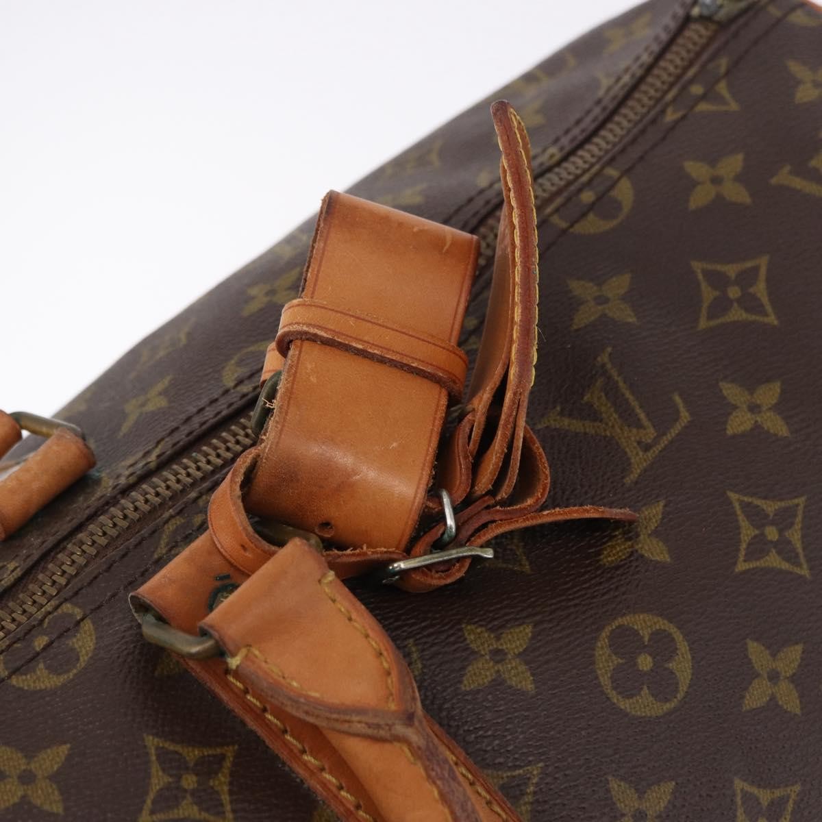 Louis Vuitton Keepall Monogram Brown Canvas Travel Bag Bag (Pre-Owned)