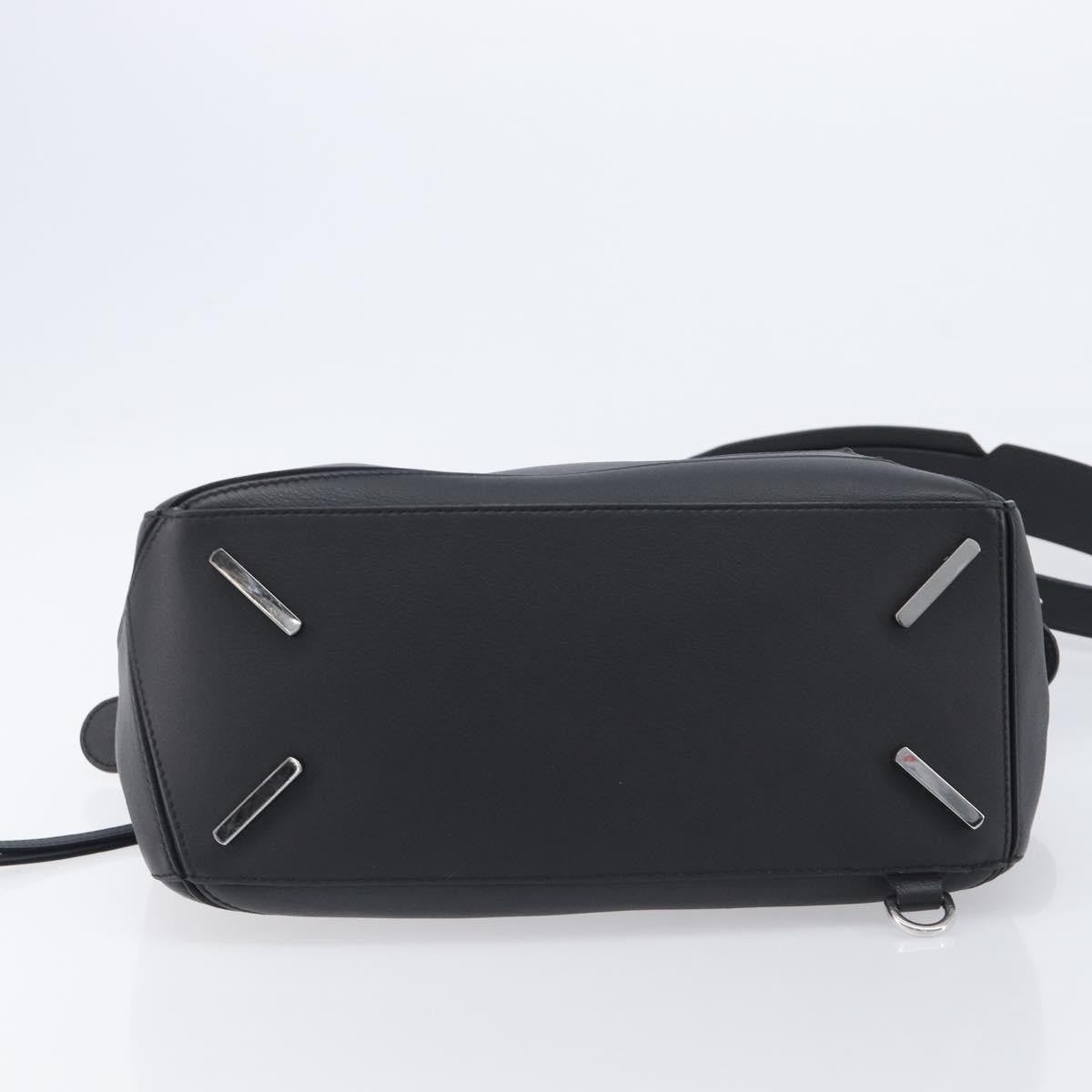 Loewe Puzzle Leather Black Leather Handbag (Pre-Owned)