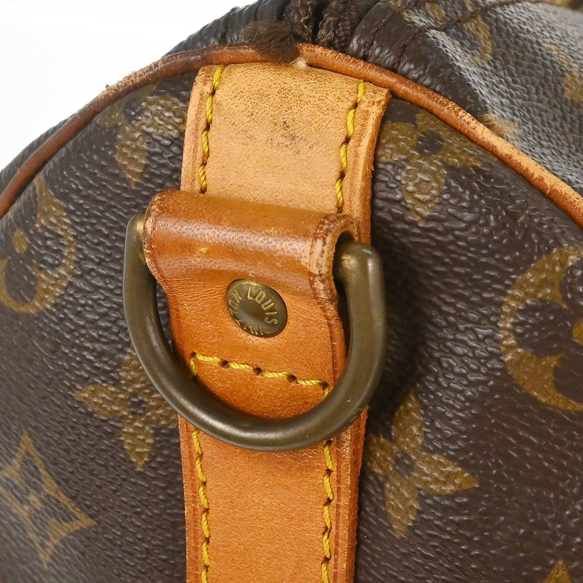 Louis Vuitton Keepall Bandouliere Monogram Canvas Brown Canvas Travel Bag Bag (Pre-Owned)