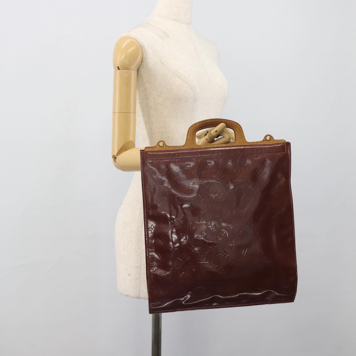 Louis Vuitton Stanton Monogram Vernis Purple Patent_Leather Tote Bag Bag (Pre-Owned)