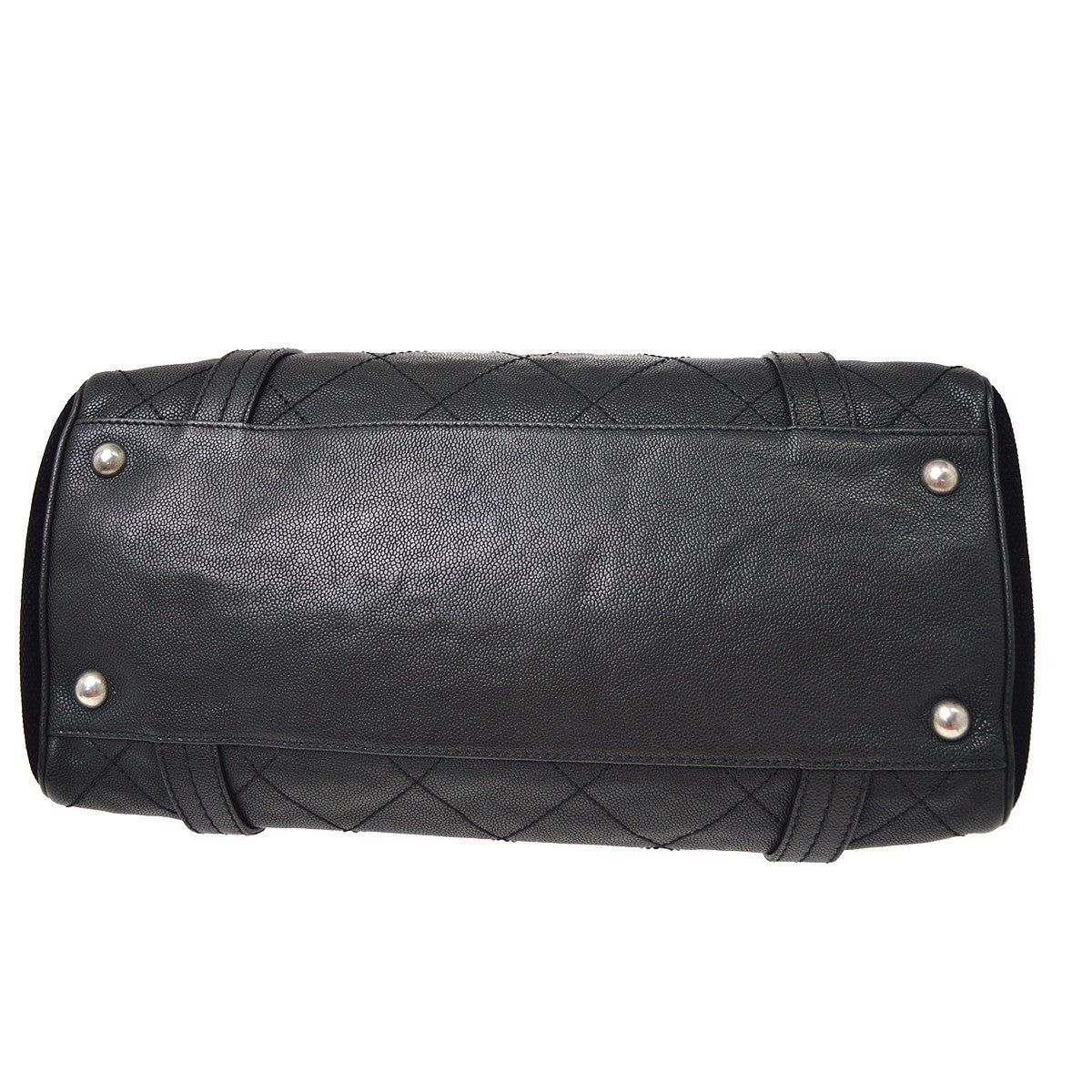 Chanel 2.55 Leather Black Leather Shoulder Bag Bag (Pre-Owned)