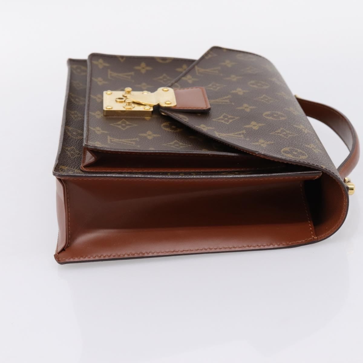 Louis Vuitton Monceau Monogram Canvas Brown Canvas Handbag (Pre-Owned)