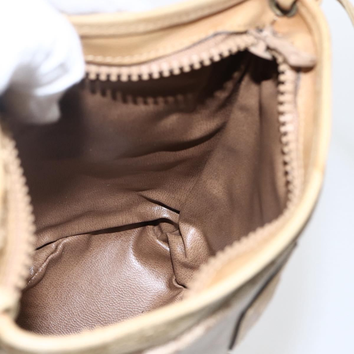 Celine Vintage Macadam Canvas Beige Canvas Shoulder Bag Bag (Pre-Owned)