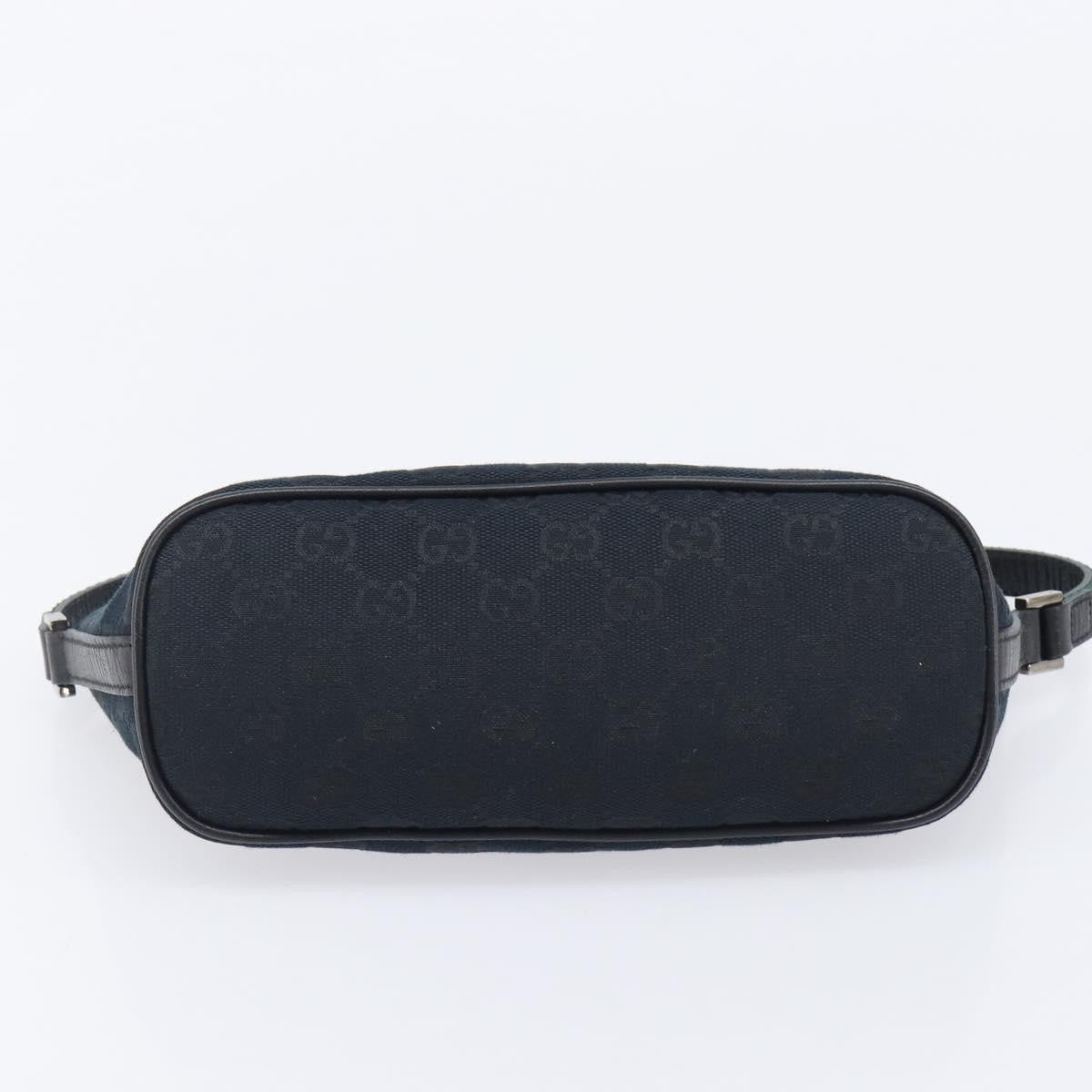 Gucci Zipped Pochette Gg Canvas Black Canvas Shoulder Bag Bag (Pre-Owned)