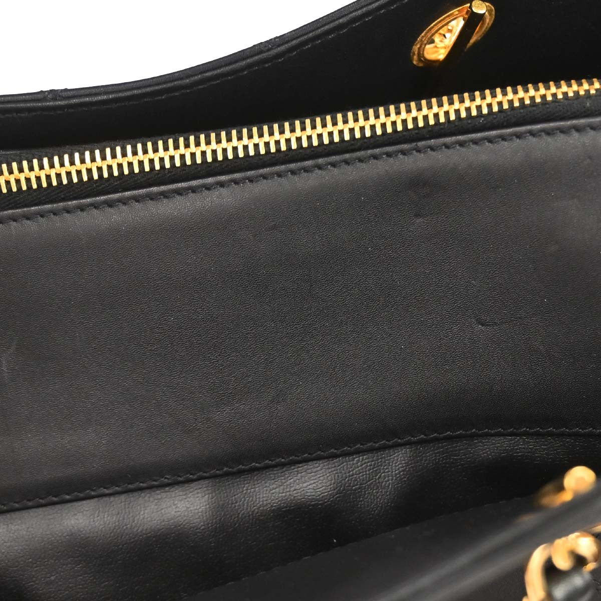 Chanel Vintage Supermodel Weekender Quilted Leather Black Leather Shoulder Bag Bag (Pre-Owned)