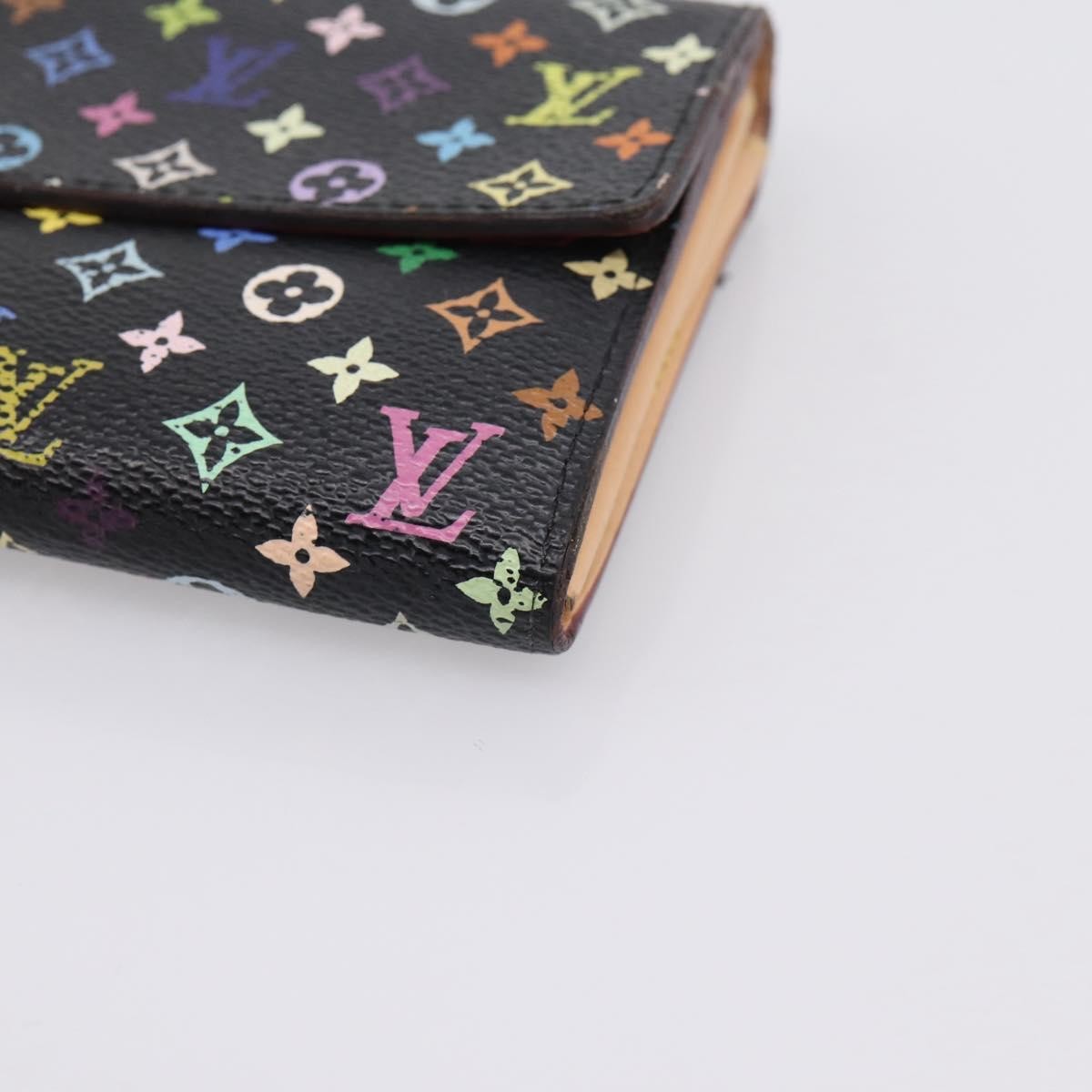 Louis Vuitton Sarah Monogram Multicolor Black Canvas Wallets Accessory (Pre-Owned)