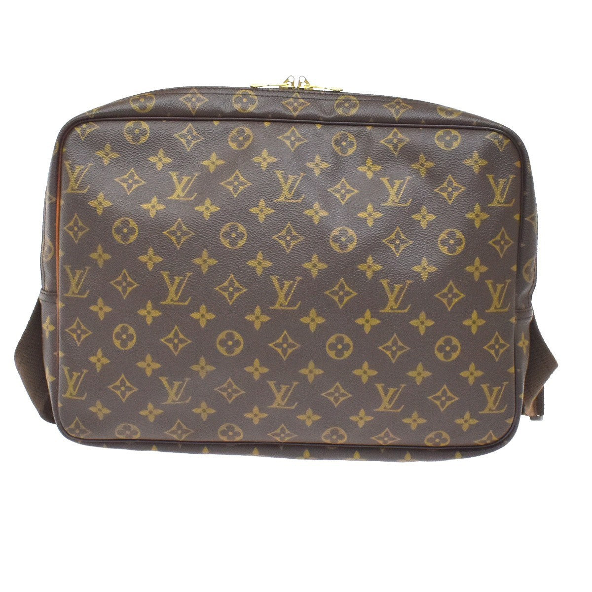 Louis Vuitton Reporter Monogram Canvas Brown Canvas Shoulder Bag Bag (Pre-Owned)