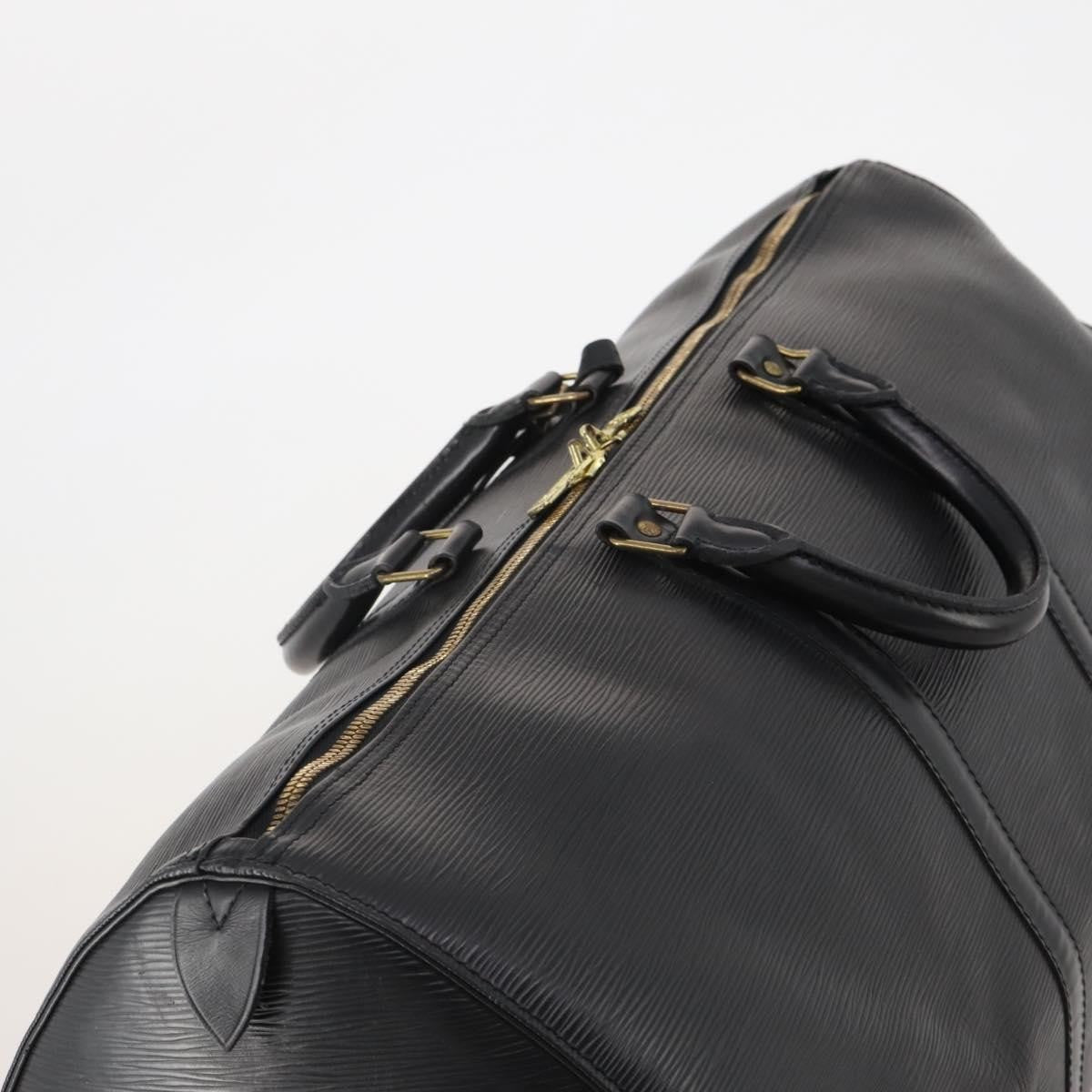 Louis Vuitton Keepall Epi Leather Black Leather Travel Bag Bag (Pre-Owned)