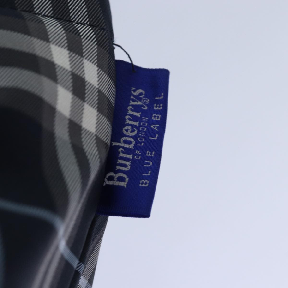 Burberry Nova Check Blue Label Nylon Navy Nylon Handbag (Pre-Owned)