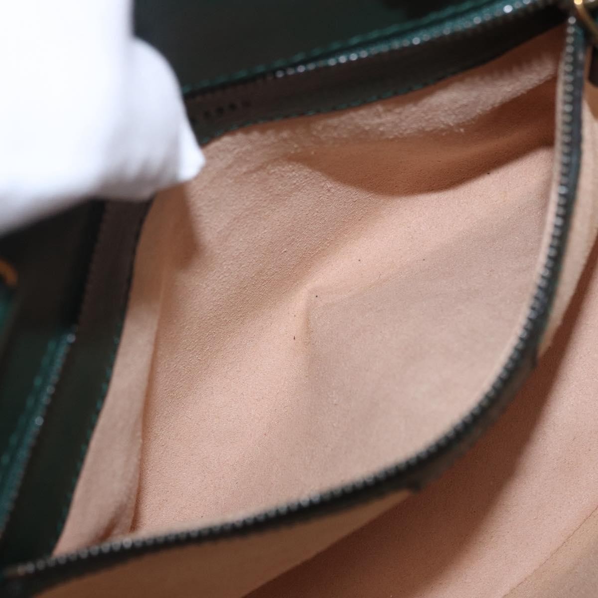 Gucci Diana Bamboo Handle Round Tote Leather Green Leather Tote Bag Bag (Pre-Owned)