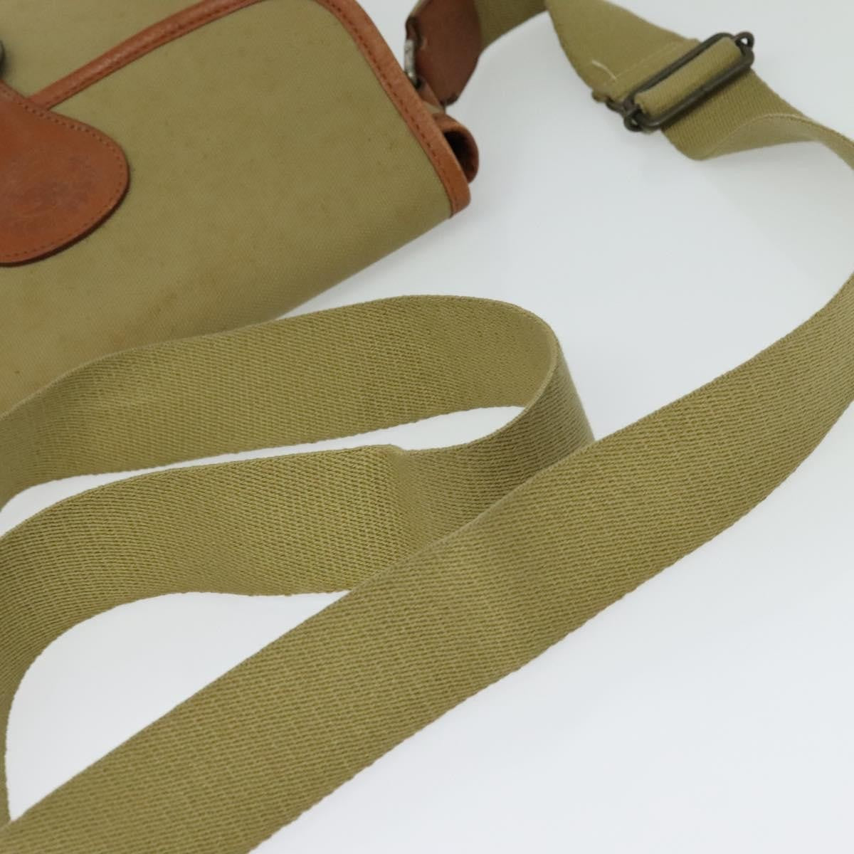 Burberry Front Pocket Messenger Canvas Beige Canvas Shoulder Bag Bag (Pre-Owned)